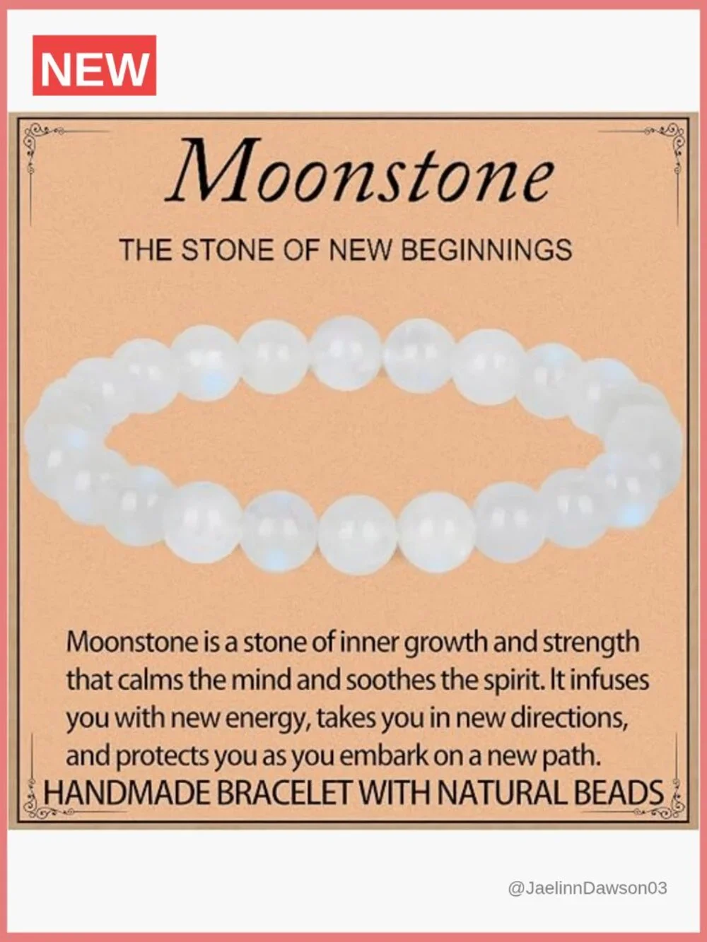Handmade Natural Gemstone Stretch Bracelet Healing Crystal Round Beads 8mm